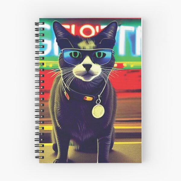 Item preview, cat daddy black cat vintage eighties style cat retro designed and sold by Batiz.