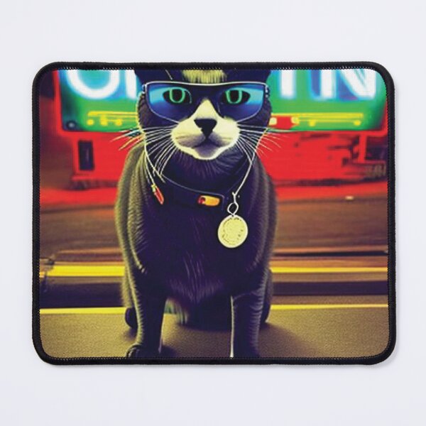 Item preview, cat daddy black cat vintage eighties style cat retro designed and sold by Batiz.