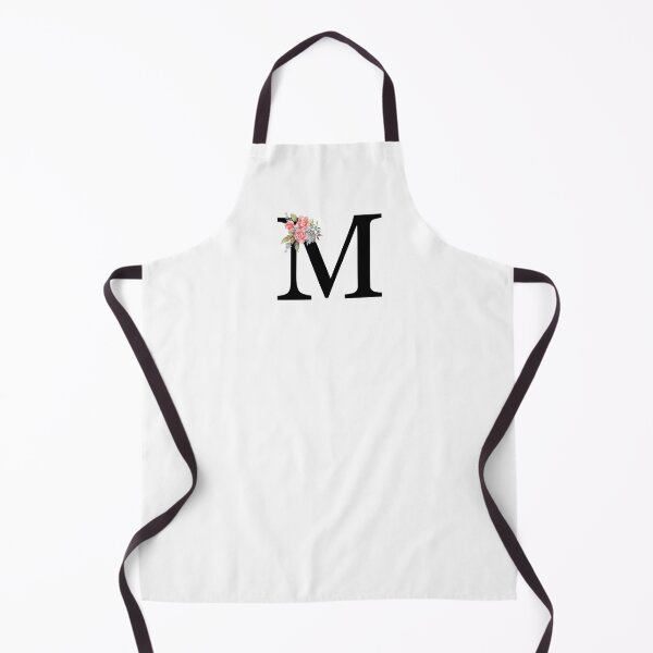 Item preview, Letter M Botanical Monogram Floral Pink Rose Flowers M Initial designed and sold by inspirationzgal.