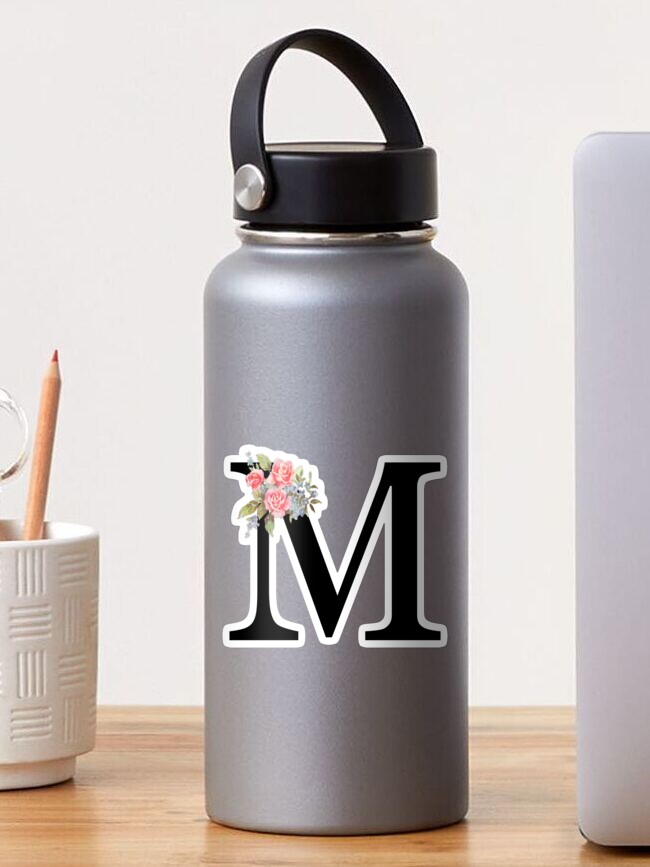 Initial Water Bottle - Pink, M