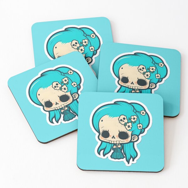 Item preview, Cute Chibi SkullGirl designed and sold by RoboRembrandt.