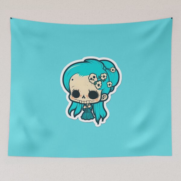Item preview, Cute Chibi SkullGirl designed and sold by RoboRembrandt.
