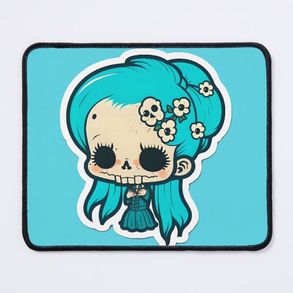 Item preview, Cute Chibi SkullGirl designed and sold by RoboRembrandt.