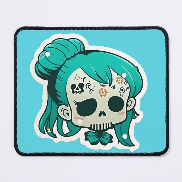 Item preview, Cute Chibi SkullGirl designed and sold by RoboRembrandt.