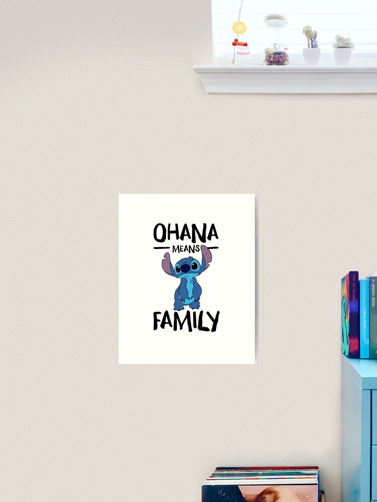 Ohana Means Family Wall Decal Vinyl Sticker Stitch Family Means