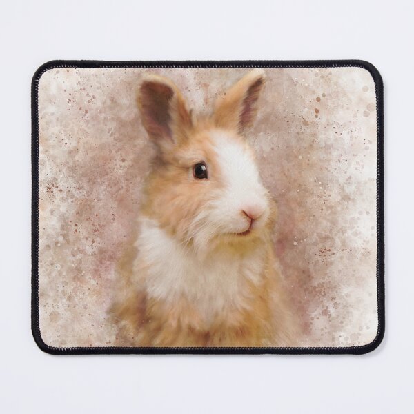 Item preview, Adorable Ginger Fluffy Rabbit designed and sold by TrendyArtPrints.