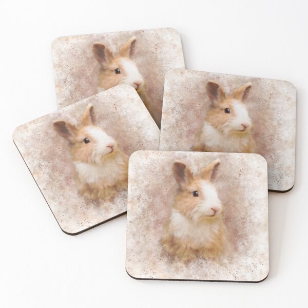 Item preview, Adorable Ginger Fluffy Rabbit designed and sold by TrendyArtPrints.