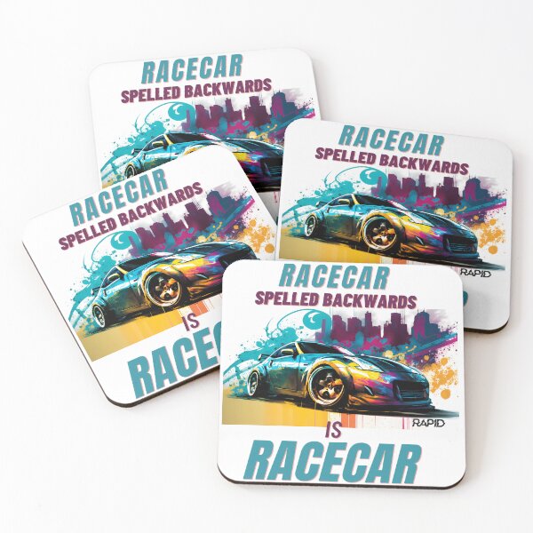Item preview, Race car spelled Backwards is RACECAR designed and sold by RAPiD81.