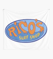 Hannah Montana "Rico's Surf Shop" Logo Tapestry