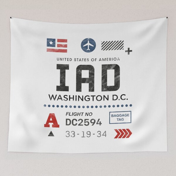 Artikelvorschau, Washington D.C. airport tag entworfen und verkauft von PaulSDesign.