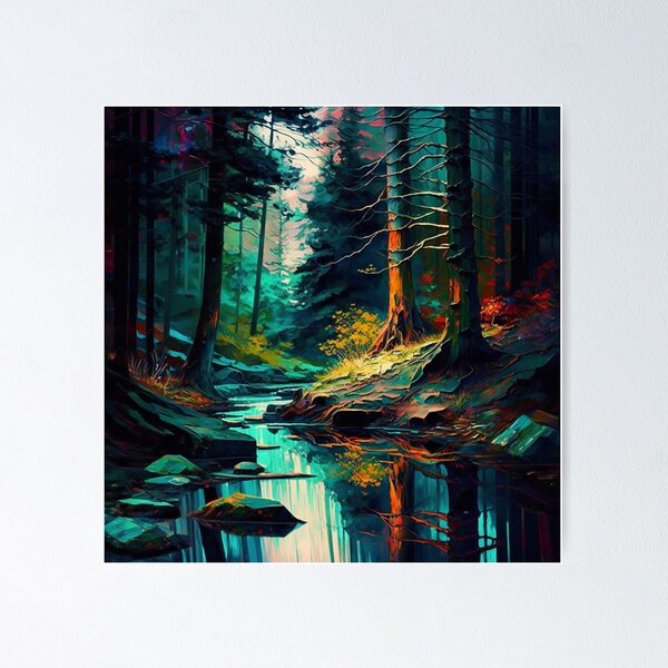 Item preview, forest abstract designed and sold by shokA Design.