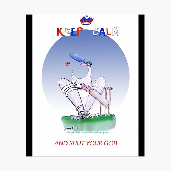 Item preview, England Cricket Keep Calm and Shut Your Gob  designed and sold by motnhaShop.