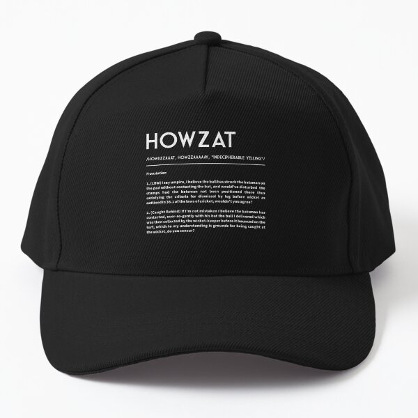 Item preview, HOWZAT - The Cricketer's Appeal! (White text)  designed and sold by motnhaShop.