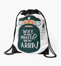 Why Are Pirate??? Drawstring Bag