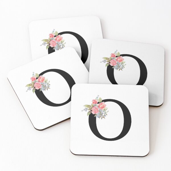 Item preview, Letter O Botanical Monogram Floral Pink Rose Flowers O Initial designed and sold by inspirationzgal.