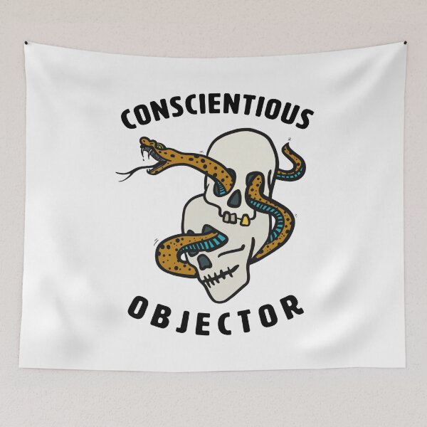 Item preview, CONSCIENTIOUS OBJECTOR | REJECT WHAT'S WRONG designed and sold by axelle1410.