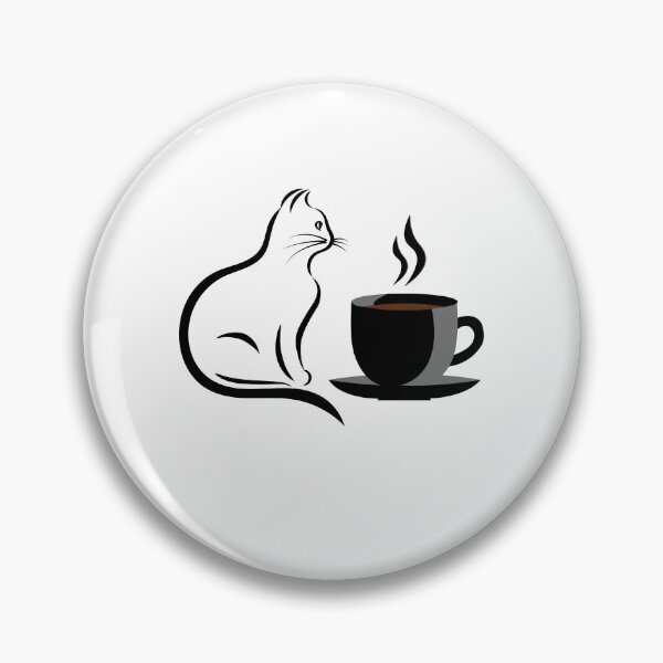 Item preview,  Cat with coffee   - Cat & coffee lovers lovers  designed and sold by Paint84.