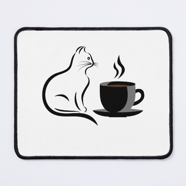 Item preview, Cat with coffee - Cat & coffee lovers lovers designed and sold by Paint84.