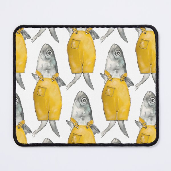 Item preview, Fish in yellow rain pants designed and sold by miarsmoller.