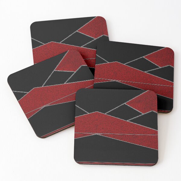 Item preview, *Wonderful Geometric Abstract Triangular Pattern Red and Black*  designed and sold by Ralek.