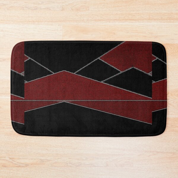 Item preview, *Wonderful Geometric Abstract Triangular Pattern Red and Black*  designed and sold by Ralek.