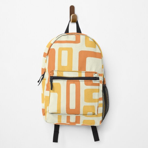 Item preview, Yellow and orange Mid Century style shapes designed and sold by BattaAnastasia.