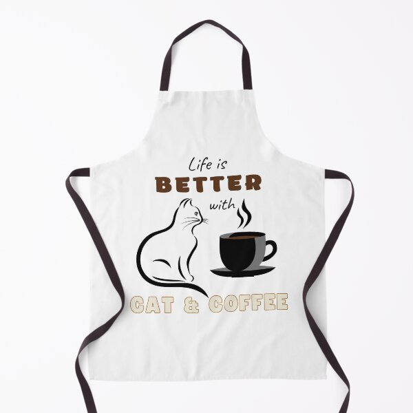 Item preview, Cat with coffee - Cat & coffee lovers lovers designed and sold by Paint84.