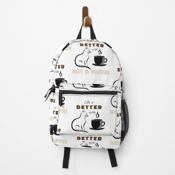 Item preview, Cat with coffee - Cat & coffee lovers lovers designed and sold by Paint84.