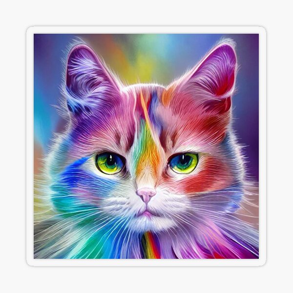 Rainbow Cat Series Diamond Painting Frames Designer Manual Design