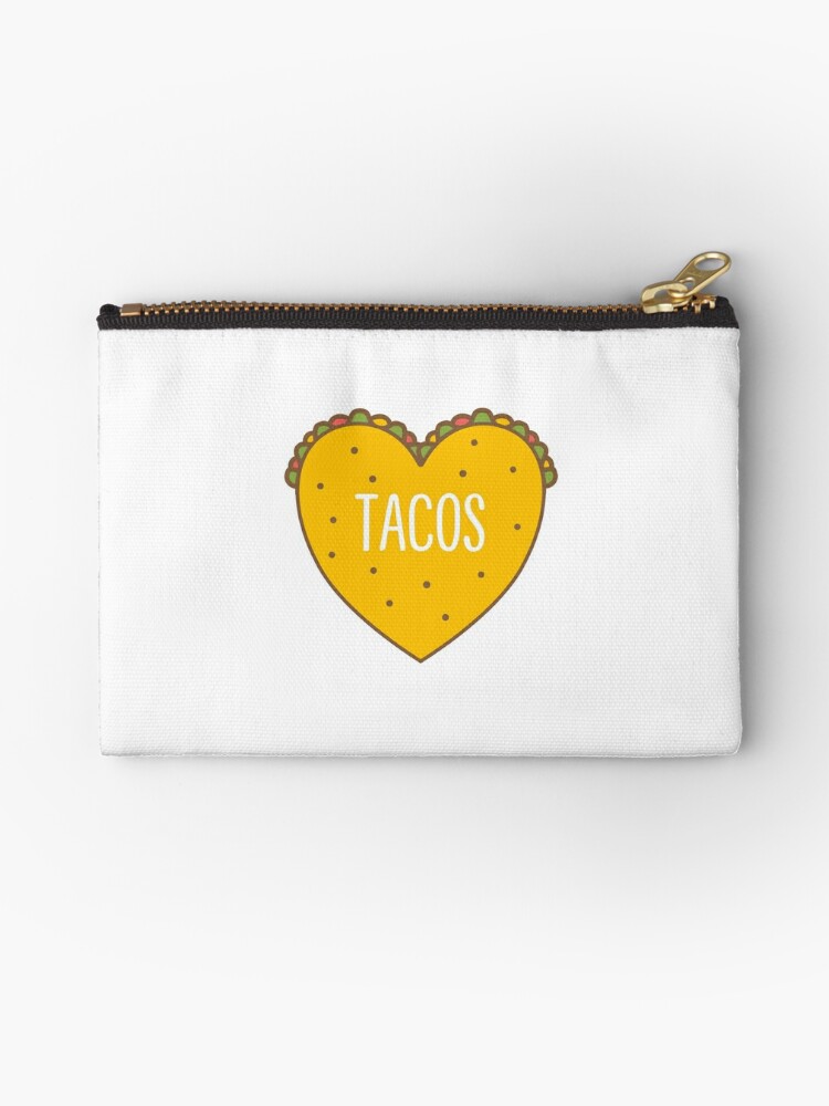 Zipper Pouch, Taco Valentine designed and sold by RogueDroid