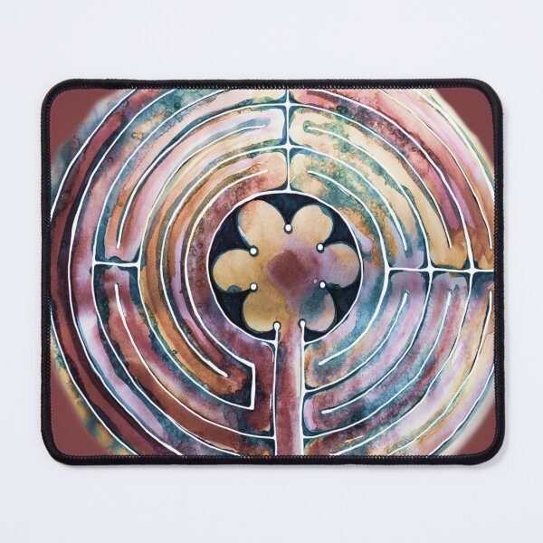 Item preview, Hand Painted Watercolor Labyrinth designed and sold by heartsake.