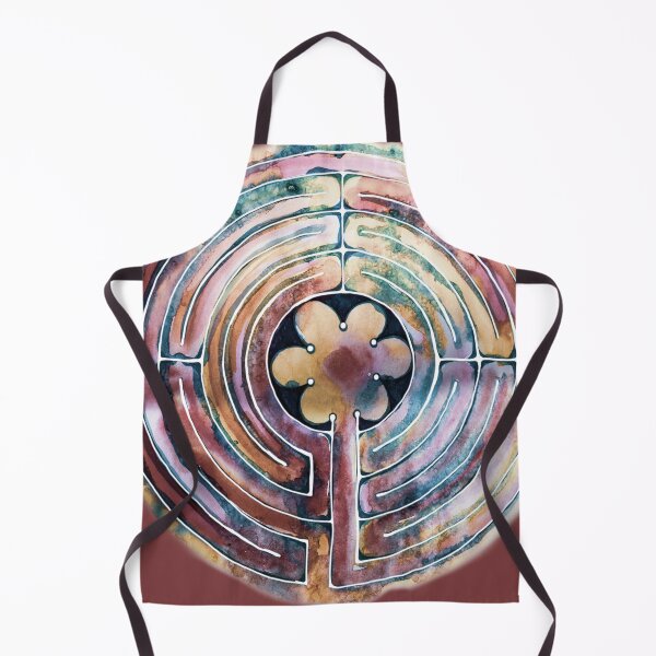 Item preview, Hand Painted Watercolor Labyrinth designed and sold by heartsake.