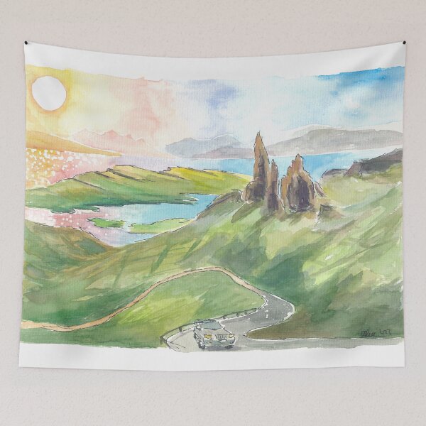 Item preview, Isle of Skye Hebrides Road Trip with Old Man of Storr designed and sold by artshop77.