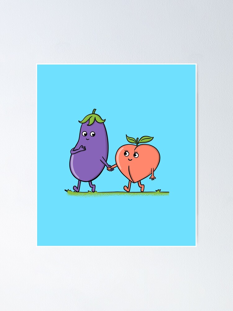 Eggplant and Peach