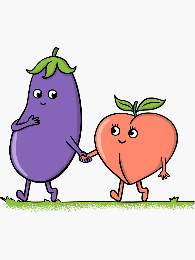 Eggplant Peach Sticker - Eggplant Peach Spray - Discover & Share GIFs