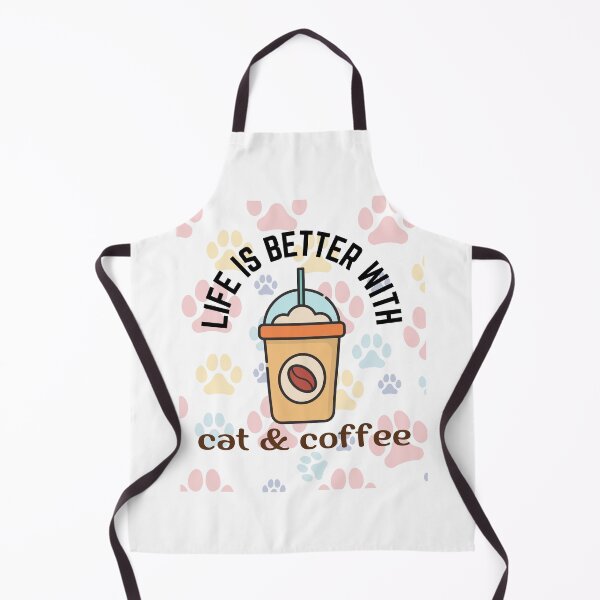 Item preview, Cat with coffee - Cat & coffee lovers lovers designed and sold by Paint84.