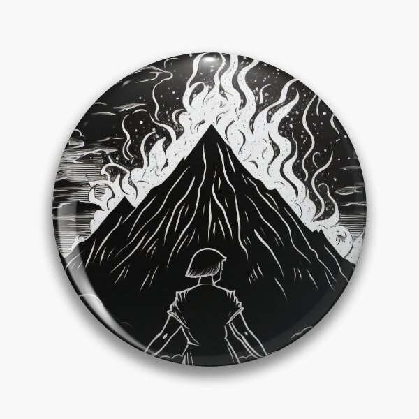 Artikelvorschau, Volcano Death Tarot Card Illustration entworfen und verkauft von mind-melt-er.