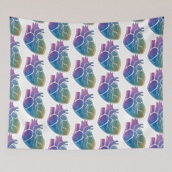 Item preview, Rainbow Heart 2 (oil pastel) designed and sold by Alane Fideler.