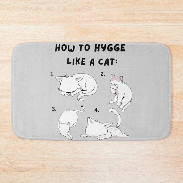 Item preview, How To Hygge Like A Cat. Relaxation Guide For Cat Lover designed and sold by Rebel-Design.