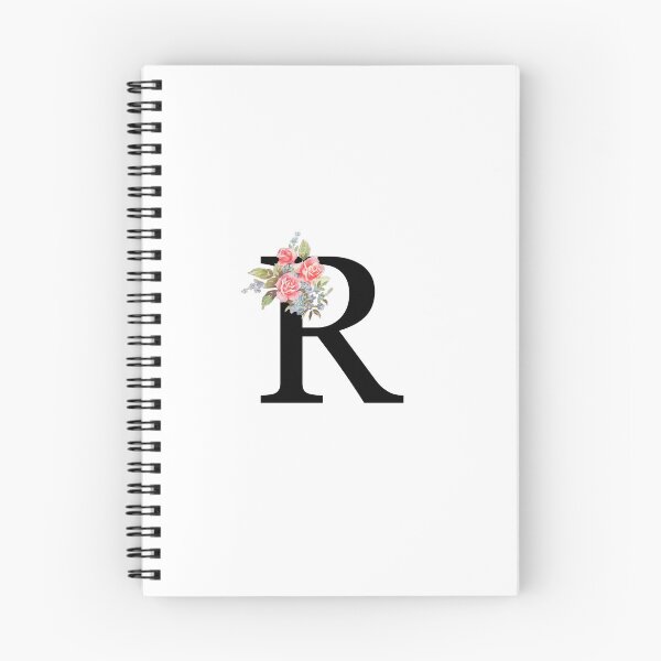 Item preview, Letter R Botanical Monogram Floral Pink Rose Flowers R Initial designed and sold by inspirationzgal.