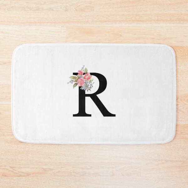 Item preview, Letter R Botanical Monogram Floral Pink Rose Flowers R Initial designed and sold by inspirationzgal.