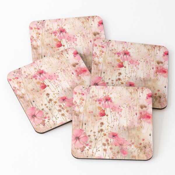 Item preview, Blush Watercolor WIldflowers Meadow designed and sold by UtArt.