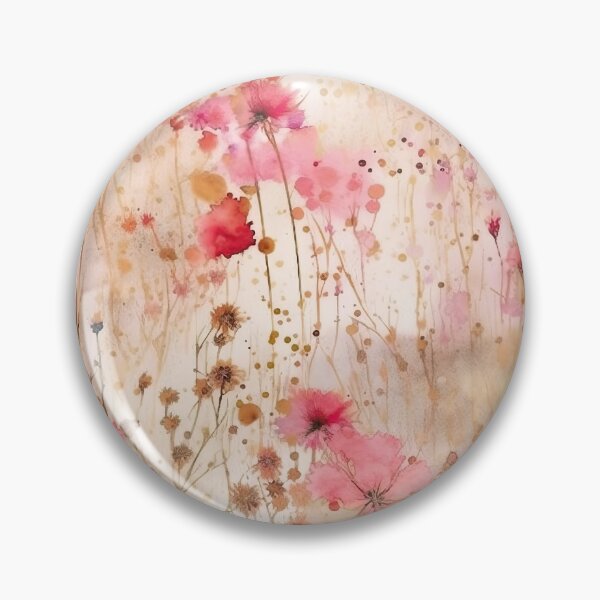 Item preview, Blush Watercolor WIldflowers Meadow designed and sold by UtArt.