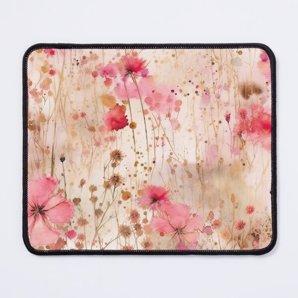 Item preview, Blush Watercolor WIldflowers Meadow  designed and sold by UtArt.