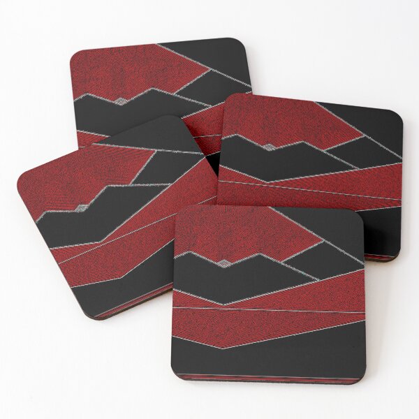 Item preview, *Wonderful Geometric Abstract Triangular Pattern Red and Black*  designed and sold by Ralek.