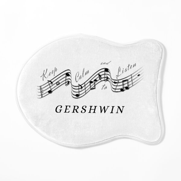 George Gershwin - Keep calm and listen to - Best Classical Music Composer Cat Mat