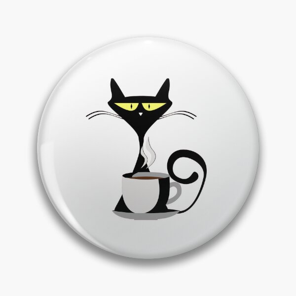 Item preview, Cat with coffee   - Cat & coffee lovers lovers  designed and sold by Paint84.