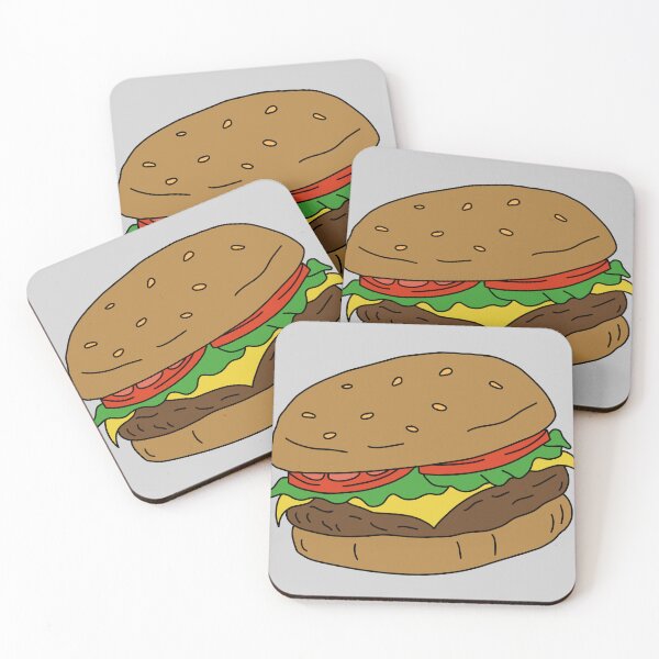 Item preview, Burger (Light Grey) designed and sold by Reba Lou.