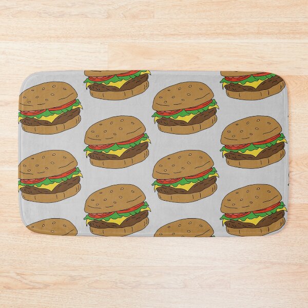 Item preview, Burger (Light Grey) designed and sold by Reba Lou.