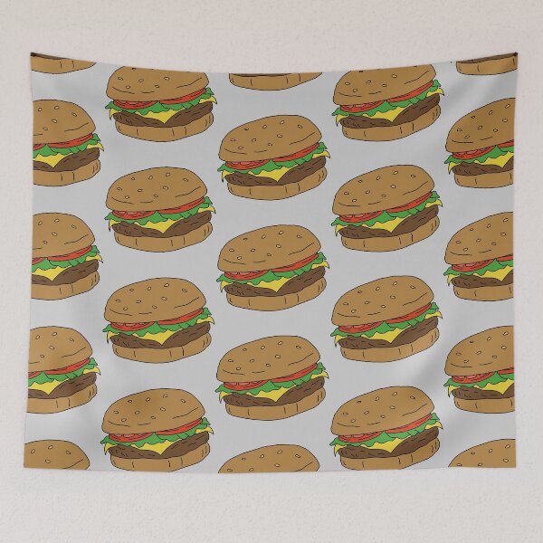Item preview, Burger (Light Grey) designed and sold by Reba Lou.